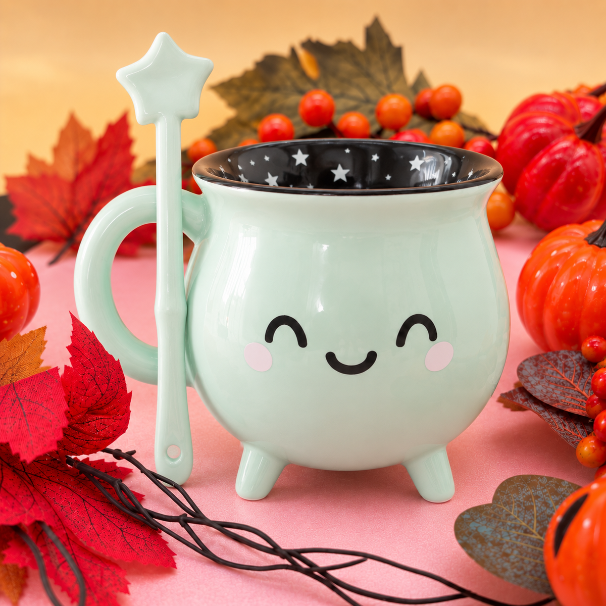Taza caldero sonriente