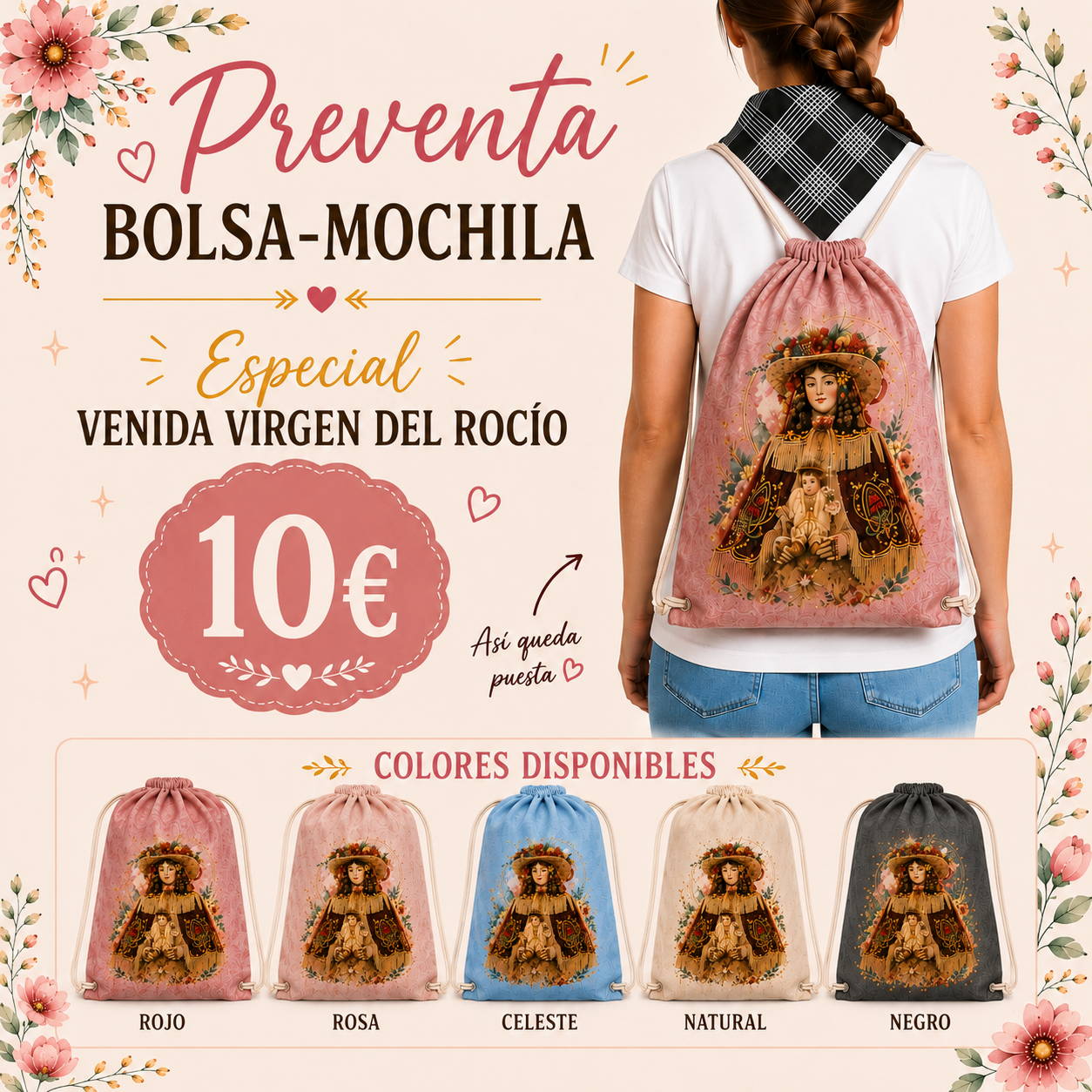 PREVENTA Mochila - bolsa Rocío