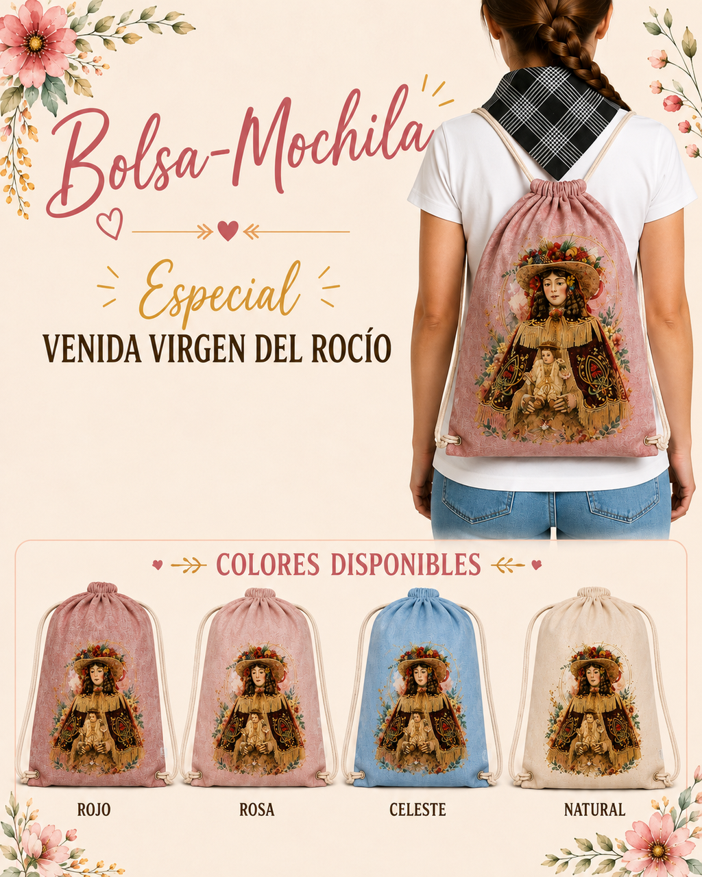 PREVENTA Mochila - bolsa Rocío